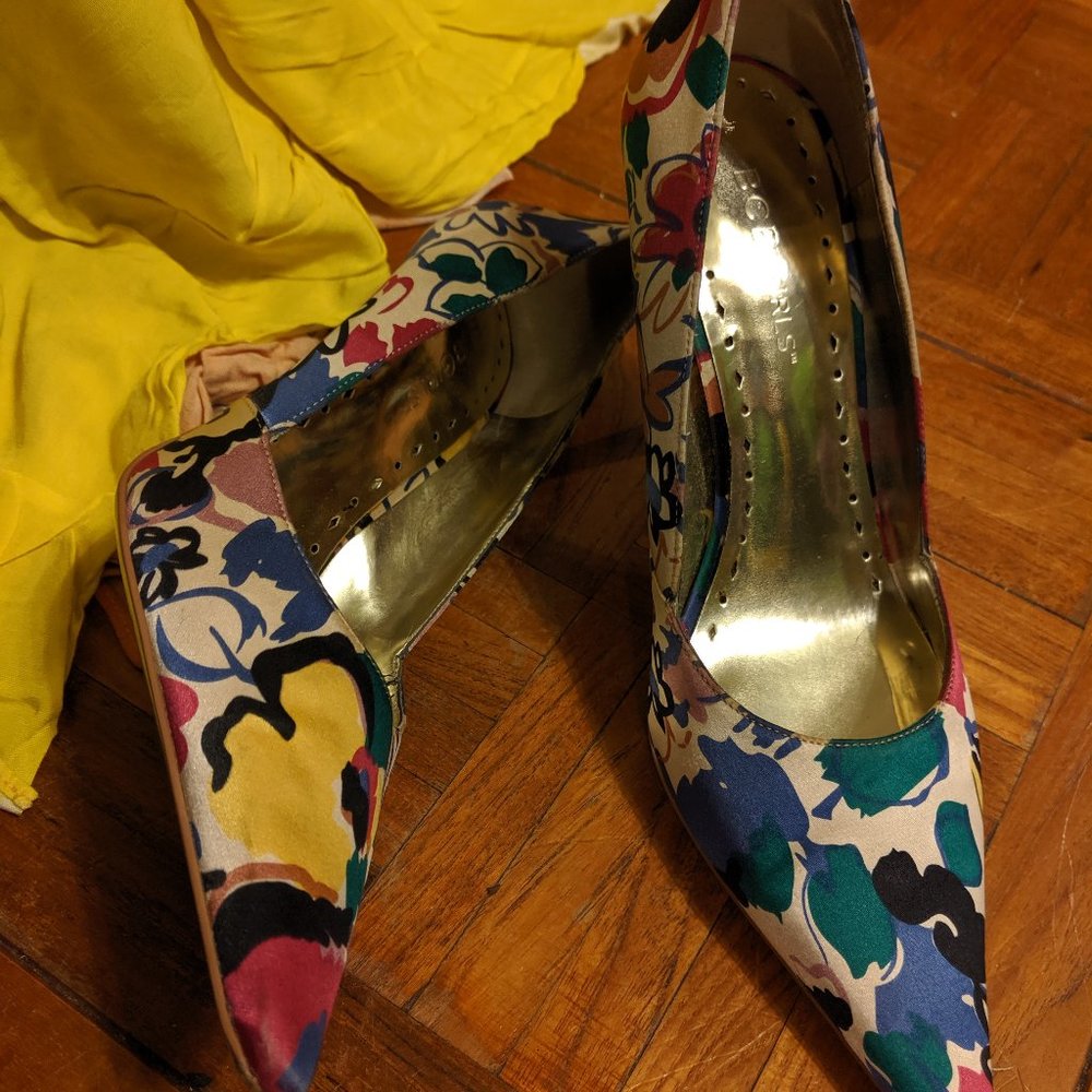 Floral Pattern Custom Heels